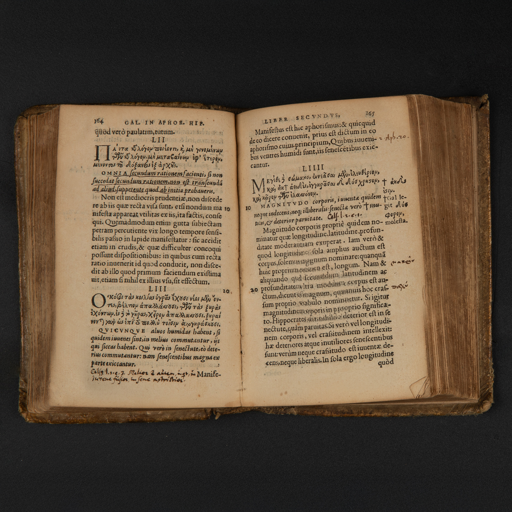 Detaljer fra antikk bok om medisin